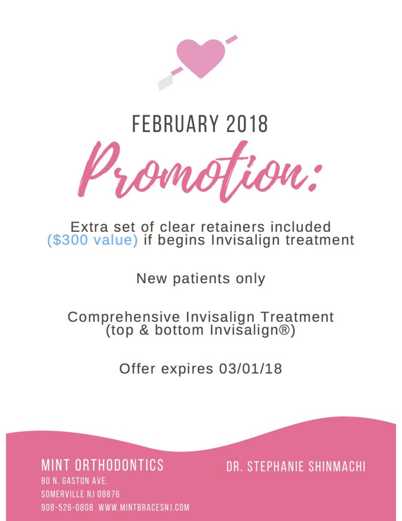 February 2018 Clear Aligners promotion graphic